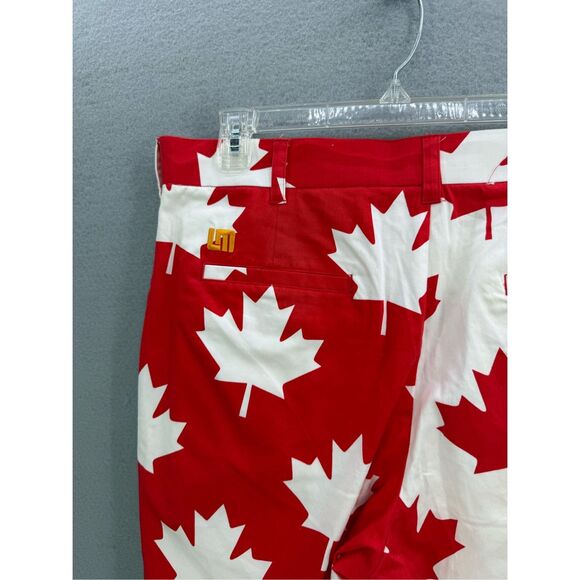 Loudmouth Canada Maple Leaf Men's Heritage Pant Size 36x32 - Picture 4 of 10